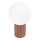 Stolna lampa HALO 1xG9/8W/230V pr. 12 cm smeđa