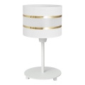Stolna lampa HELEN 1xE27/15W/230V bijela/zlatna