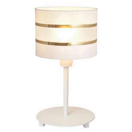 Stolna lampa HELEN 1xE27/15W/230V bijela/zlatna