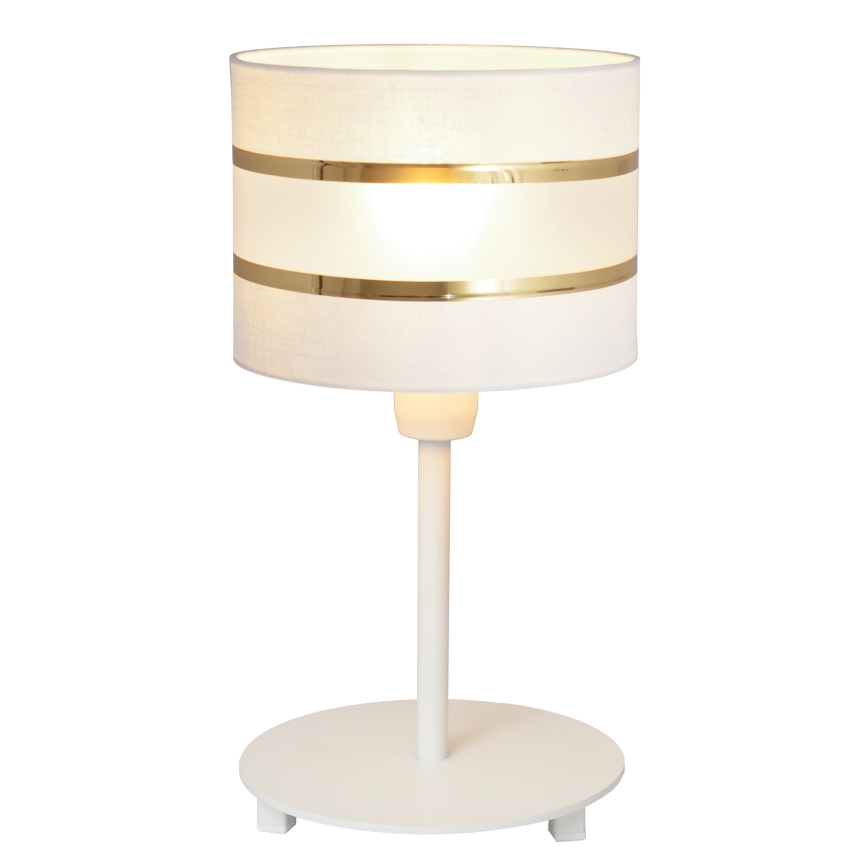 Stolna lampa HELEN 1xE27/15W/230V bijela/zlatna