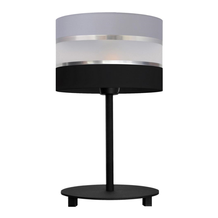 Stolna lampa HELEN 1xE27/15W/230V crna/siva/srebrna