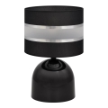 Stolna lampa HELEN 1xE27/15W/230V crna/srebrna
