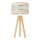Stolna lampa HELEN 1xE27/15W/230V krem/zlatna/bor