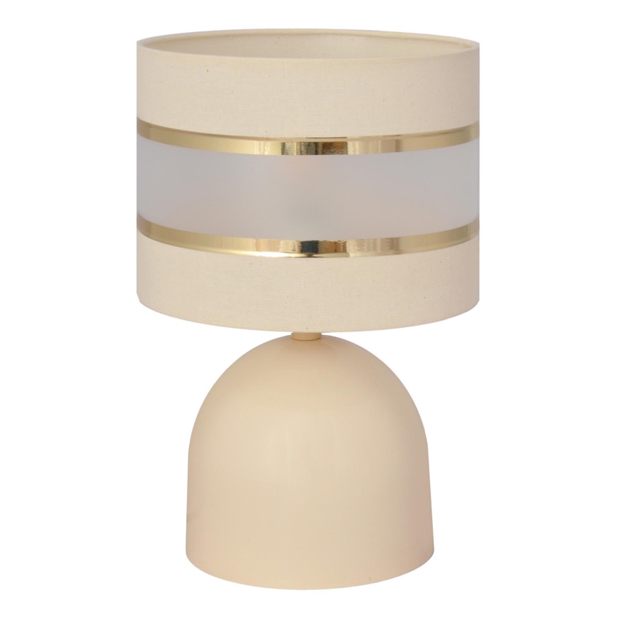 Stolna lampa HELEN 1xE27/15W/230V krem/zlatna