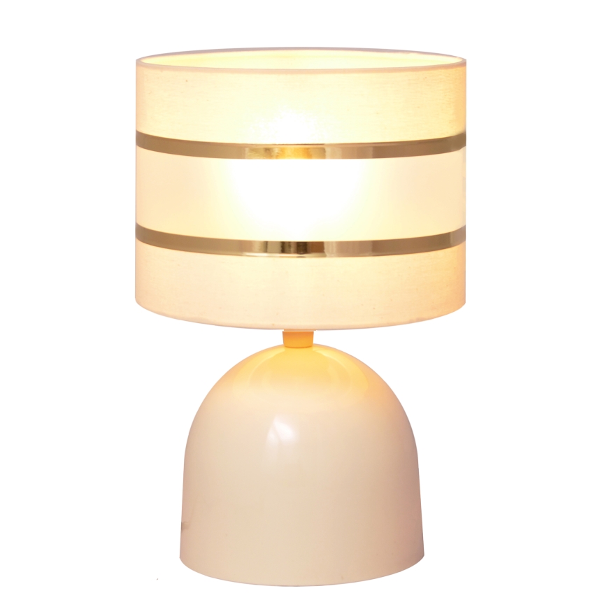 Stolna lampa HELEN 1xE27/15W/230V krem/zlatna