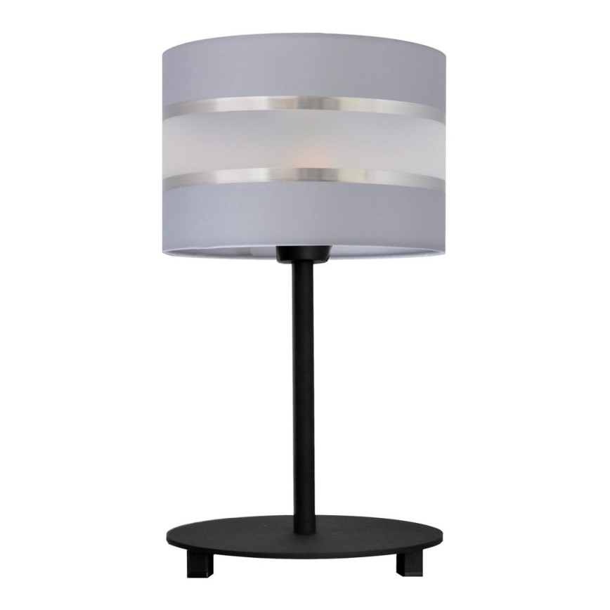 Stolna lampa HELEN 1xE27/15W/230V siva/crna
