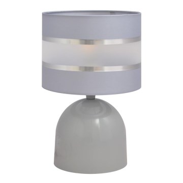 Stolna lampa HELEN 1xE27/15W/230V siva/srebrna