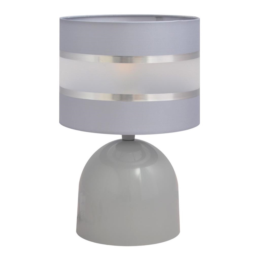 Stolna lampa HELEN 1xE27/15W/230V siva/srebrna