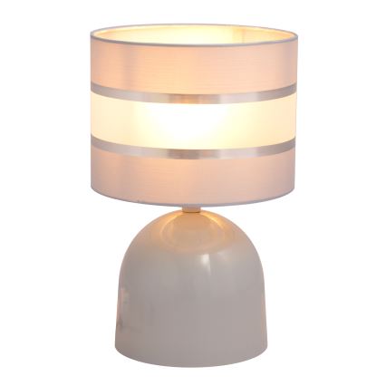 Stolna lampa HELEN 1xE27/15W/230V siva/srebrna