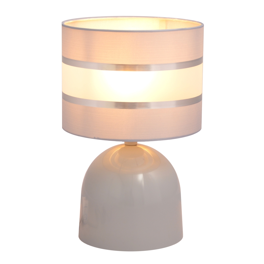 Stolna lampa HELEN 1xE27/15W/230V siva/srebrna