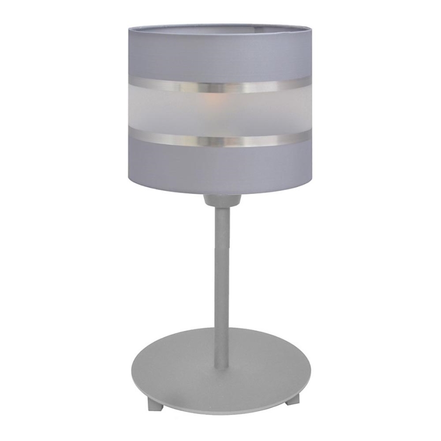 Stolna lampa HELEN 1xE27/15W/230V siva/srebrna