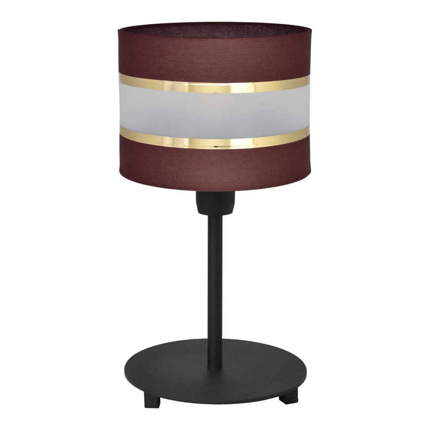 Stolna lampa HELEN 1xE27/15W/230V smeđa/crna/zlatna