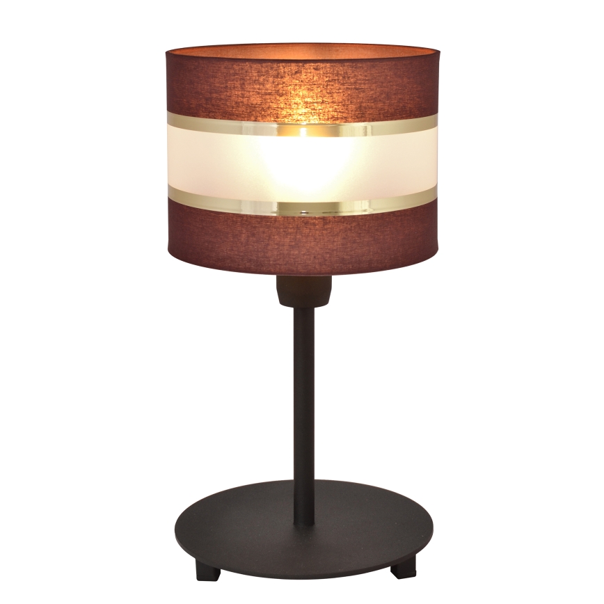 Stolna lampa HELEN 1xE27/15W/230V smeđa/crna/zlatna
