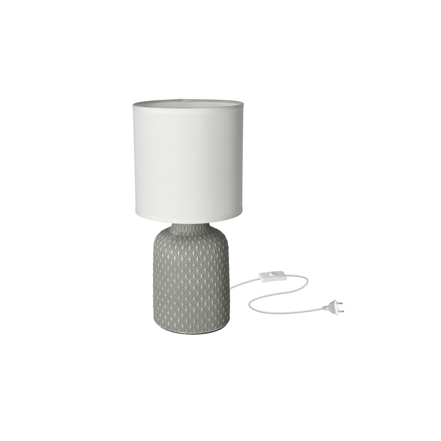 Stolna lampa INER 1xE14/40W/230V siva