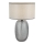Stolna lampa JENIFER 1xE27/40W/230V siva/dimna