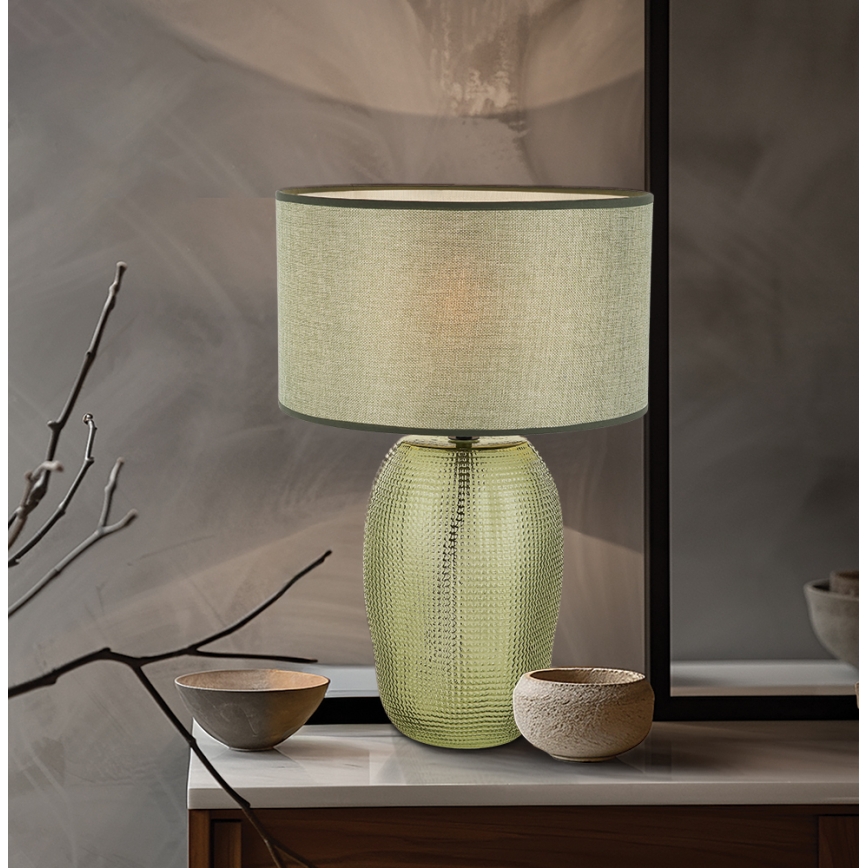 Stolna lampa JENIFER 1xE27/40W/230V zelena