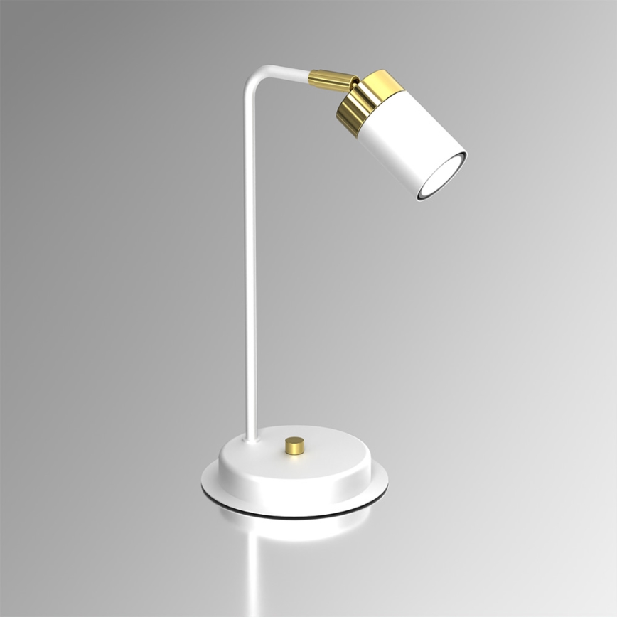Stolna lampa JOKER 1xGU10/25W/230V bijela/zlatna