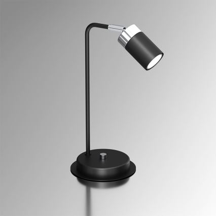 Stolna lampa JOKER 1xGU10/25W/230V crna/sjajni krom