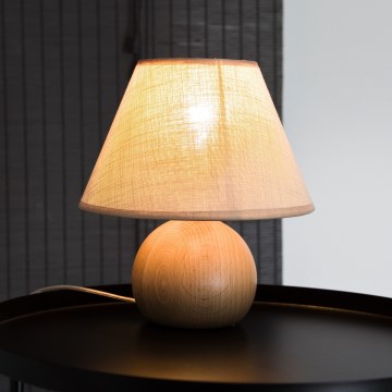 Stolna lampa JUTA 1xE27/60W/230V bukovina