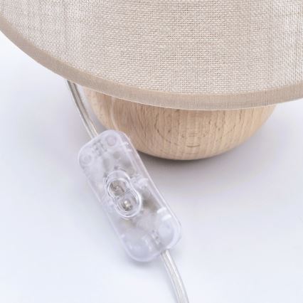 Stolna lampa JUTA 1xE27/60W/230V bukovina