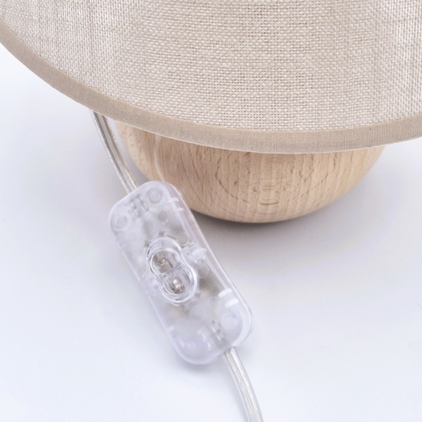 Stolna lampa JUTA 1xE27/60W/230V bukovina