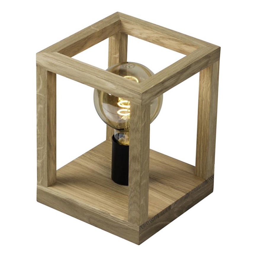 Stolna lampa KAGO 1xE27/60W/230V matni hrast