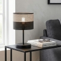 Stolna lampa KARBON 1xE27/15W/230V crna/siva