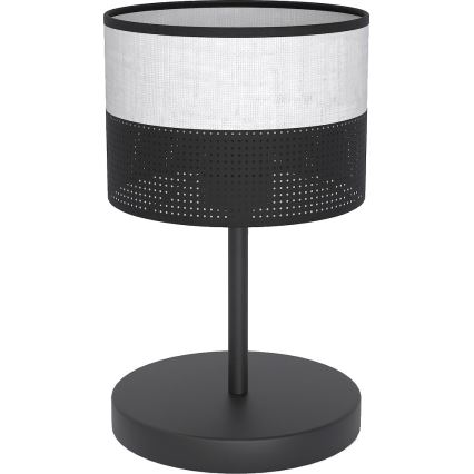 Stolna lampa KARBON 1xE27/15W/230V crna/siva