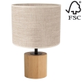 Stolna lampa KRETA 1xE27/25W/230V bor/bež – FSC certificirano