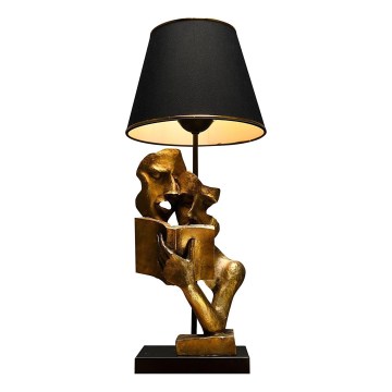 Stolna lampa LECTURE 1xE27/40W/230V crna/zlatna