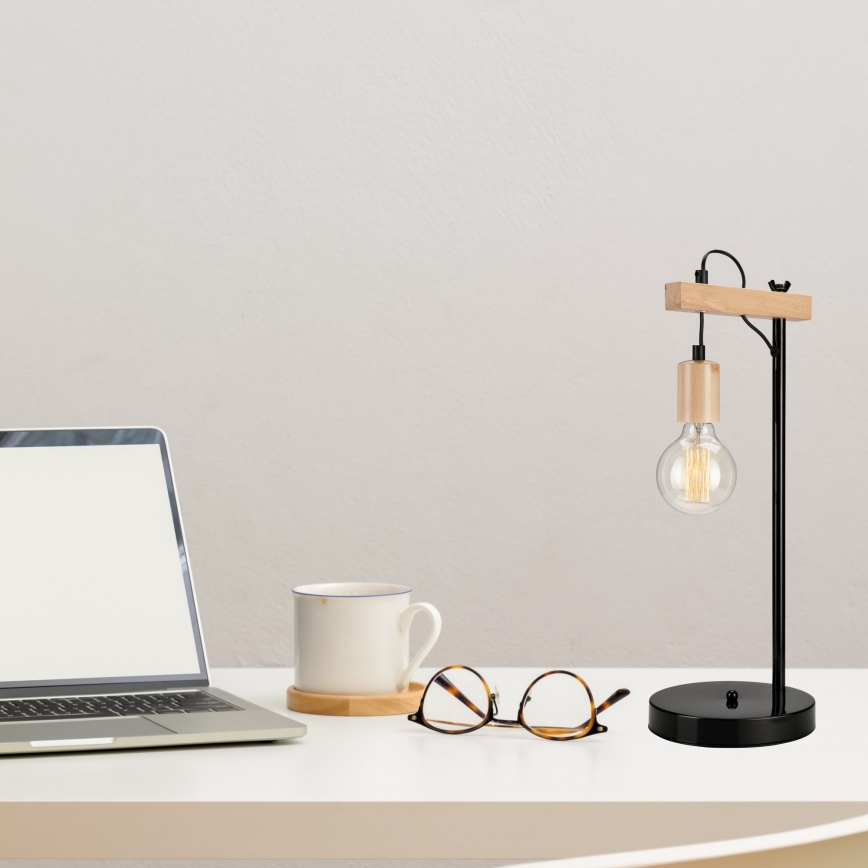 Stolna lampa LEON 1xE27/60W/230V bukva - FSC certificirano