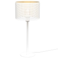 Stolna lampa LOFT SHADE 1xE27/60W/230V pr. 25 cm bijela/zlatna