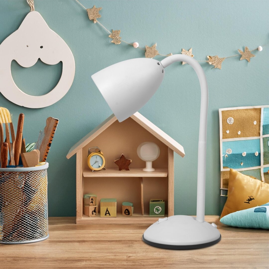 Stolna lampa LOGIC 1xE27/60W/230V bijela