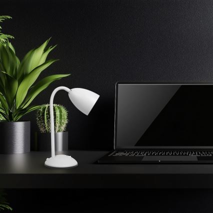 Stolna lampa LOGIC 1xE27/60W/230V bijela