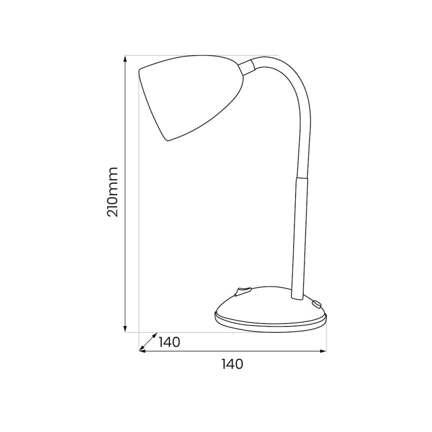 Stolna lampa LOGIC 1xE27/60W/230V crna