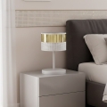 Stolna lampa LUX 1xE27/15W/230V bijela/zlatna
