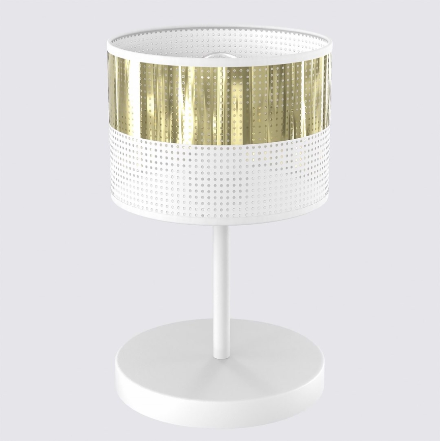 Stolna lampa LUX 1xE27/15W/230V bijela/zlatna