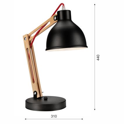 Stolna lampa MARCELLO 1xE27/60W/230V bukva
