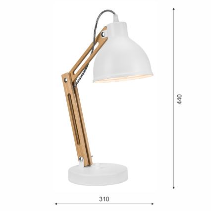 Stolna lampa MARCELLO 1xE27/60W/230V bukva