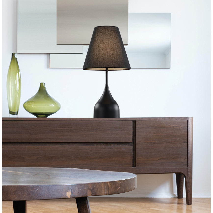 Stolna lampa MATINA 1xE27/40W/230V crna