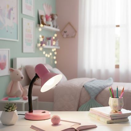 Stolna lampa MENTOR 1xE27/15W/230V ružičasta
