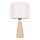 Stolna lampa MERCEDES 1xE27/40W/230V pr. 43 cm krem/hrast
