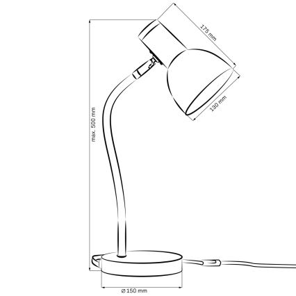 Stolna lampa MIMI 1xE27/10W/230V ružičasta