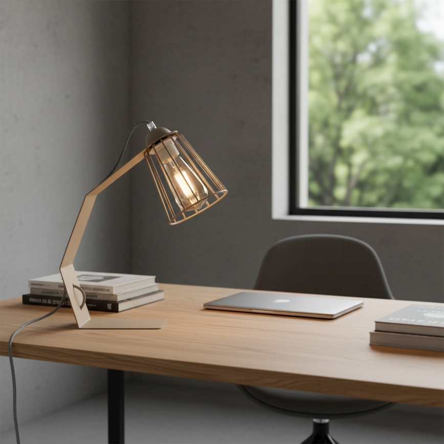Stolna lampa NANDO 1xE27/15W/230V bež