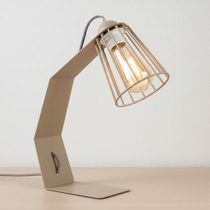 Stolna lampa NANDO 1xE27/15W/230V bež