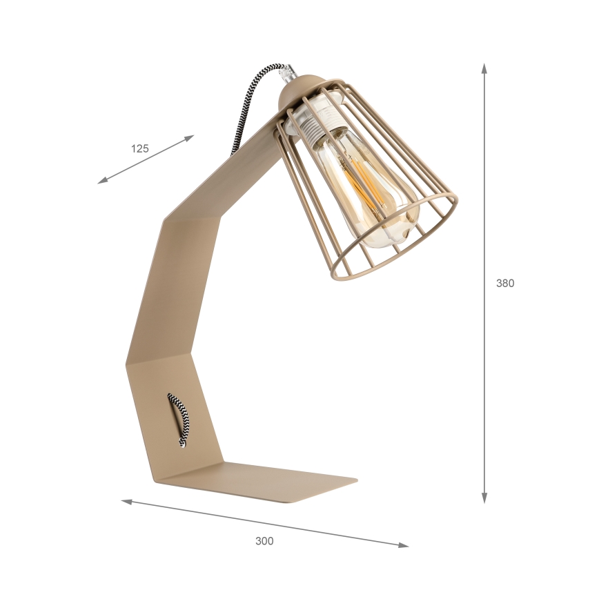 Stolna lampa NANDO 1xE27/15W/230V bež