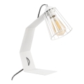 Stolna lampa NANDO 1xE27/15W/230V bijela