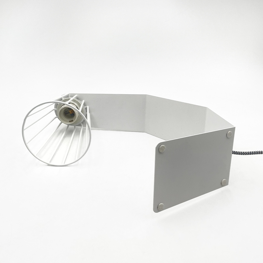 Stolna lampa NANDO 1xE27/15W/230V bijela