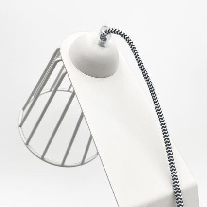 Stolna lampa NANDO 1xE27/15W/230V bijela