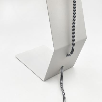 Stolna lampa NANDO 1xE27/15W/230V bijela